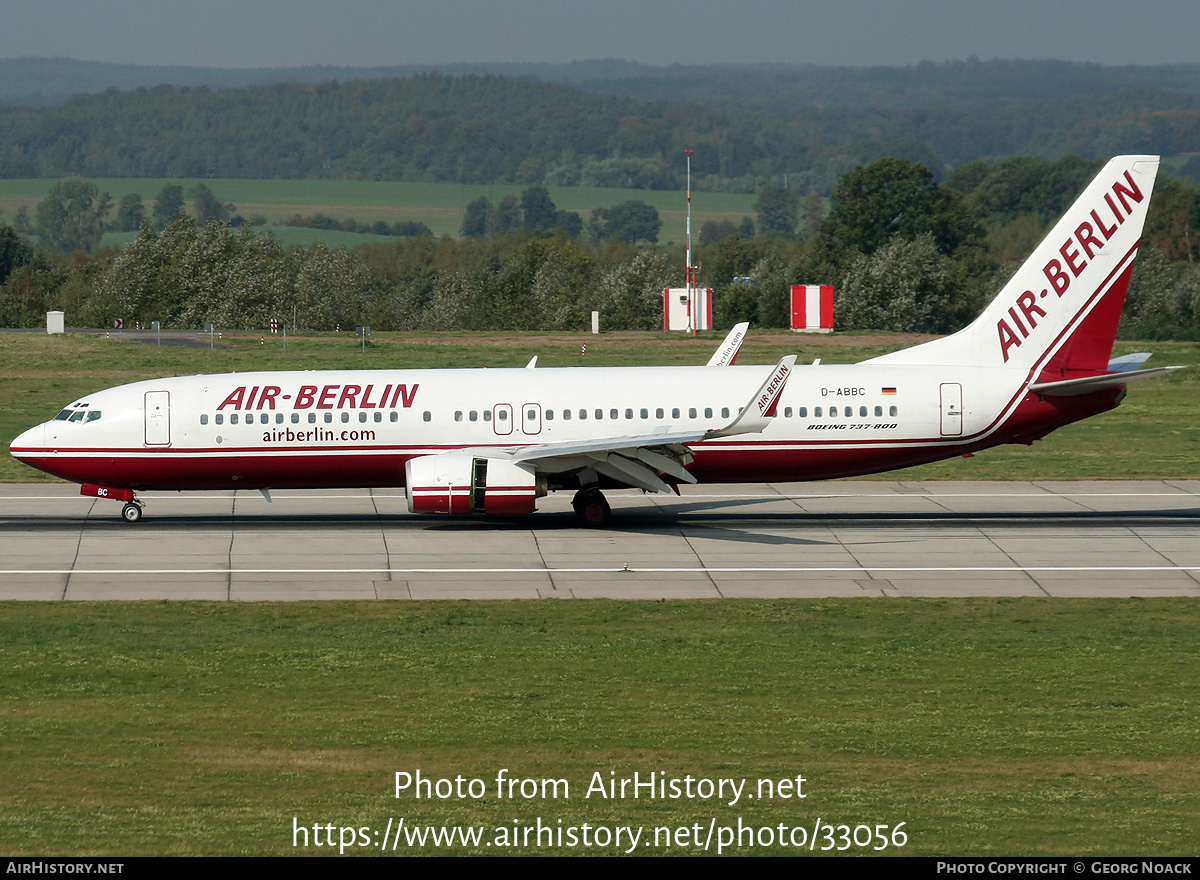 Aircraft Photo of D-ABBC | Boeing 737-86J | Air Berlin | AirHistory.net #33056