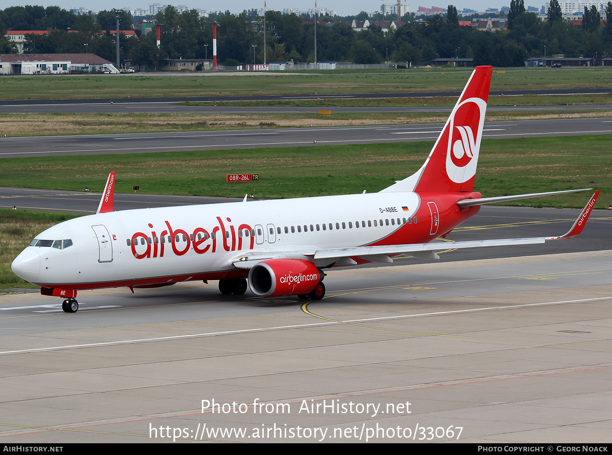 Aircraft Photo of D-ABBE | Boeing 737-86J | Air Berlin | AirHistory.net #33067