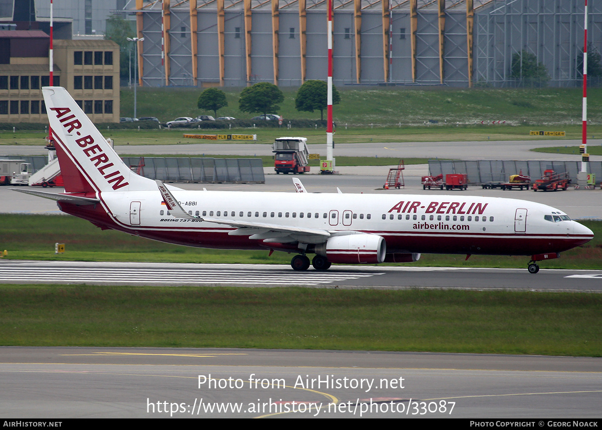 Aircraft Photo of D-ABBI | Boeing 737-86J | Air Berlin | AirHistory.net #33087