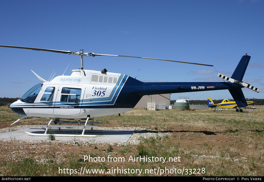 Aircraft Photo of VH-JVH | Bell 206B JetRanger II | Helicopters Victoria | AirHistory.net #33228