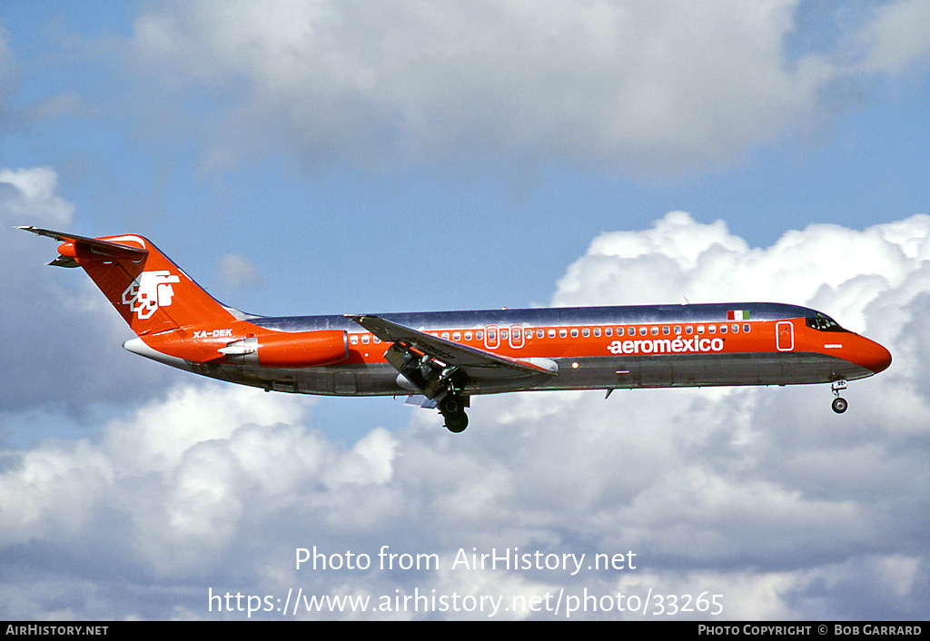 Aircraft Photo of XA-DEK | McDonnell Douglas DC-9-32 | AeroMéxico | AirHistory.net #33265