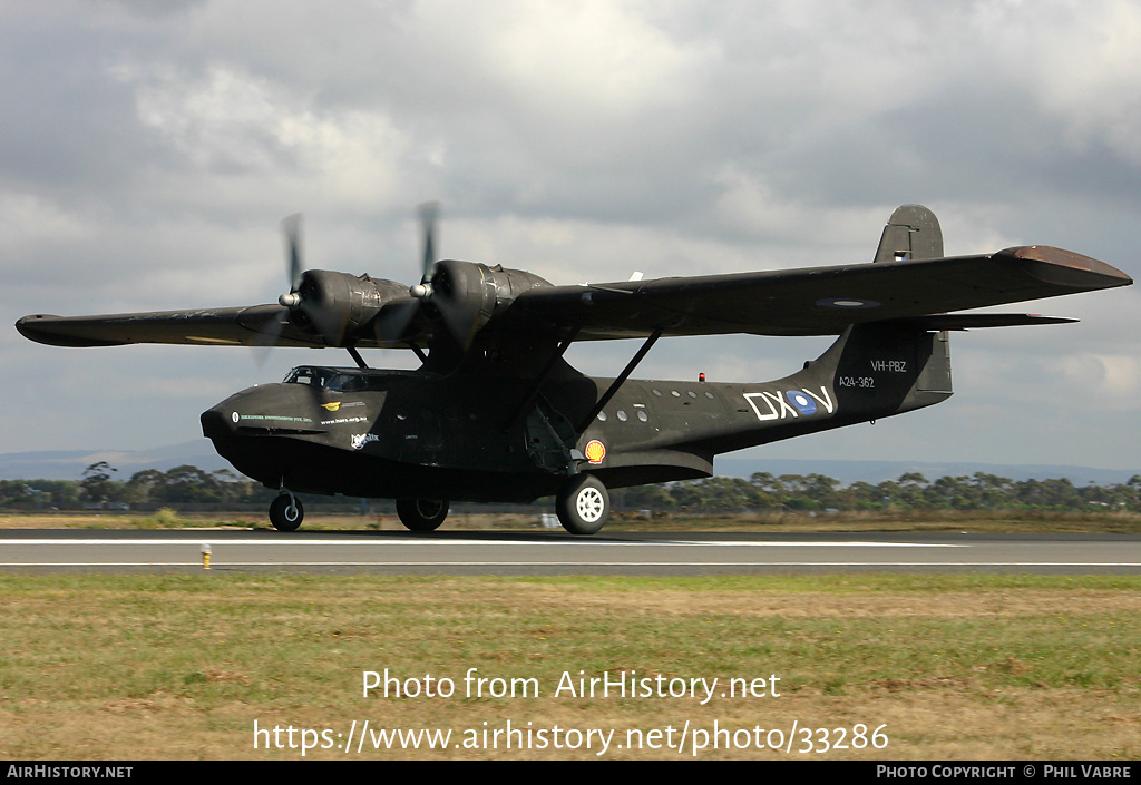 Aircraft Photo of VH-PBZ / A24-362 | Consolidated PBY-6A Catalina | Australia - Air Force | AirHistory.net #33286