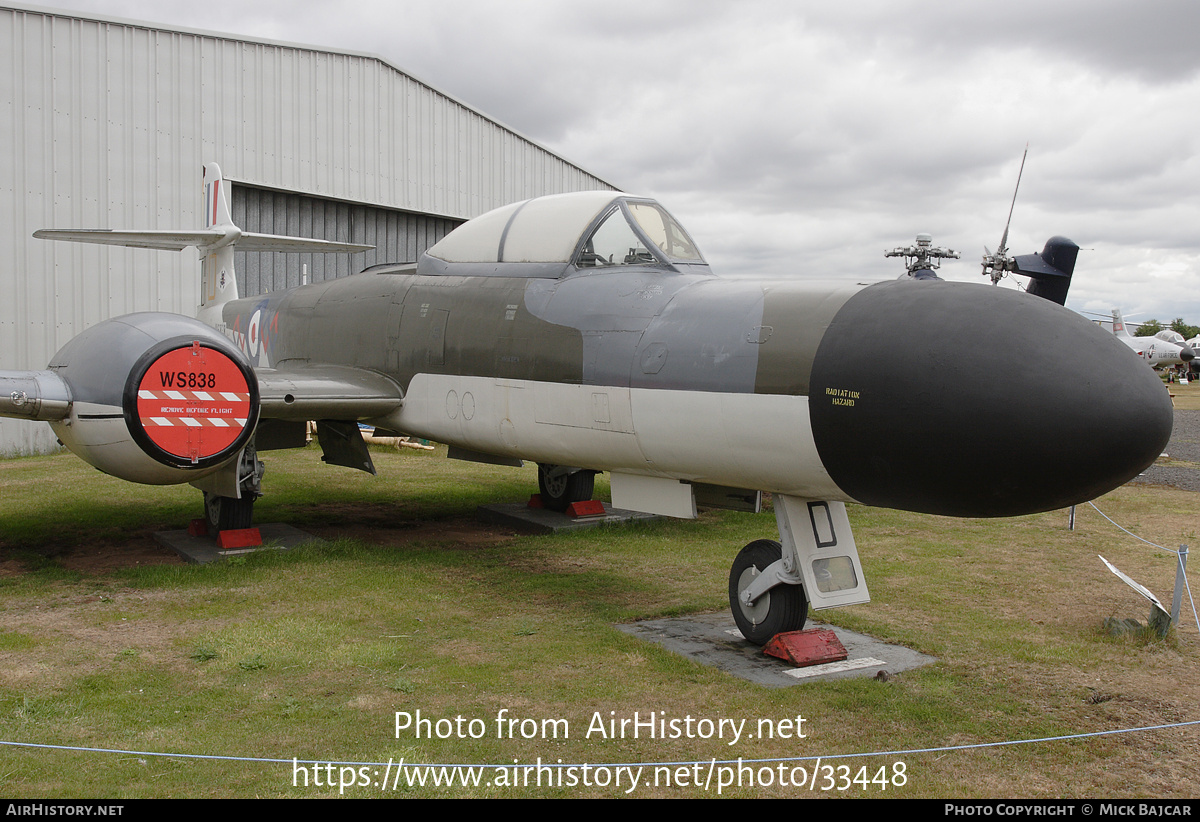 Aircraft Photo of WS838 | Gloster Meteor NF14 | UK - Air Force | AirHistory.net #33448