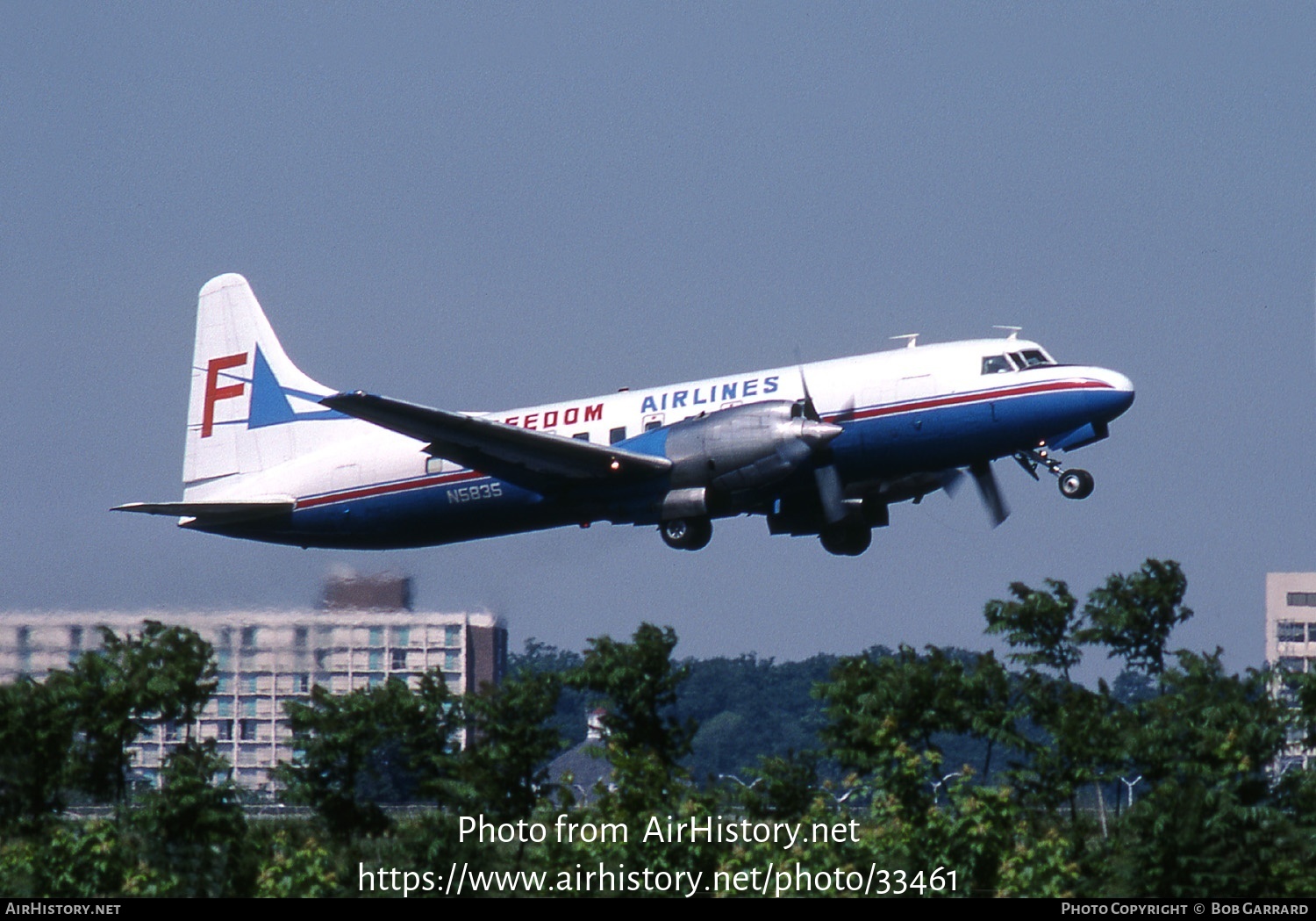 Aircraft Photo of N5835 | Convair 580 | Freedom Airlines | AirHistory.net #33461