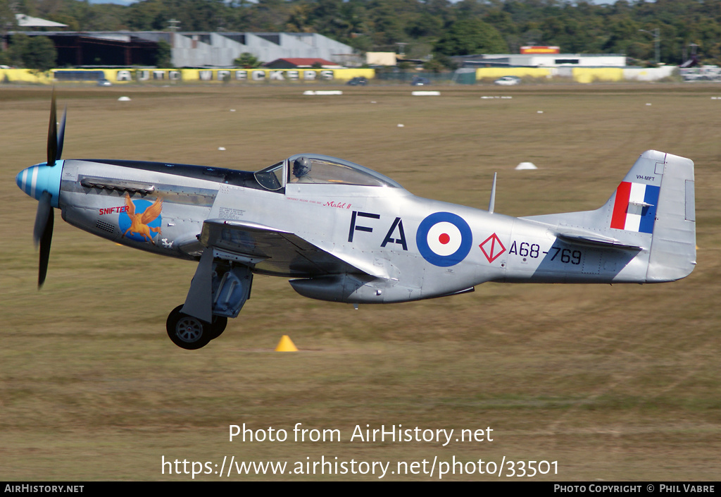 Aircraft Photo of VH-MFT / A68-769 | Commonwealth CA-18 Mustang 21 (P-51D) | Australia - Air Force | AirHistory.net #33501