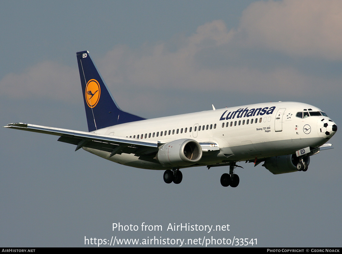 Aircraft Photo of D-ABED | Boeing 737-330 | Lufthansa | AirHistory.net #33541