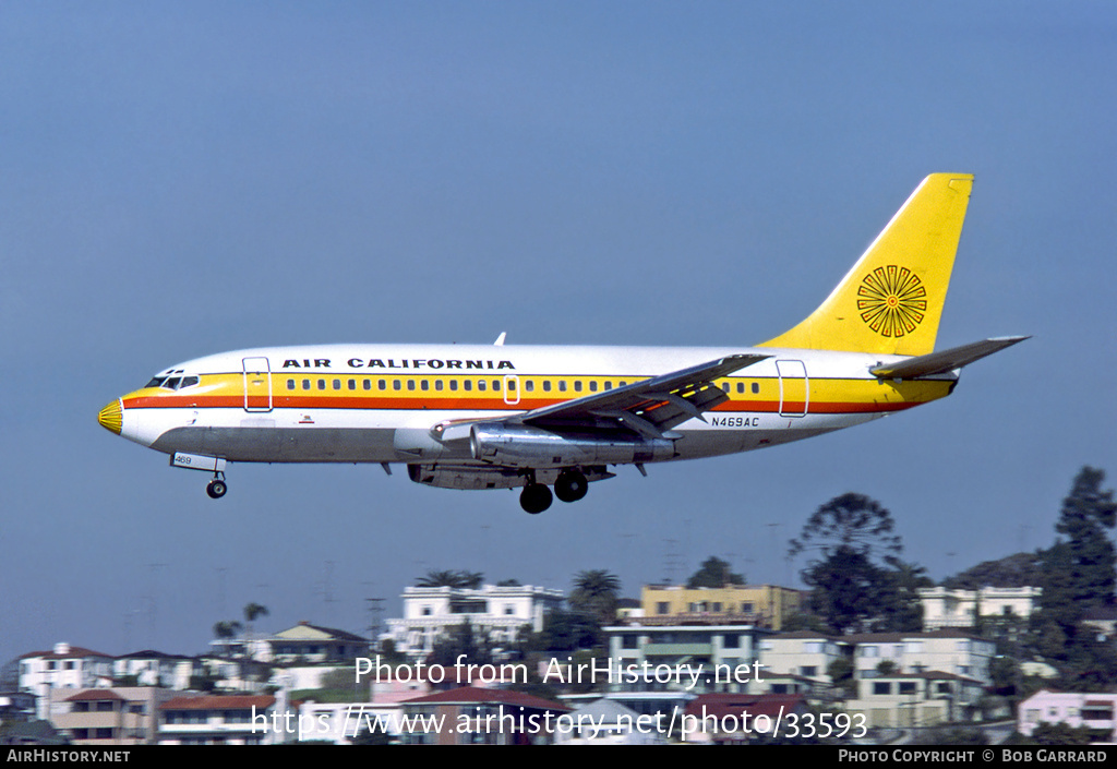 Aircraft Photo of N469AC | Boeing 737-293 | Air California | AirHistory.net #33593