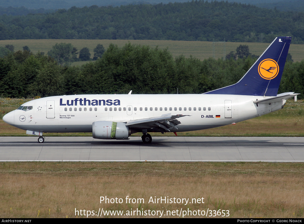 Aircraft Photo of D-ABIL | Boeing 737-530 | Lufthansa | AirHistory.net #33653