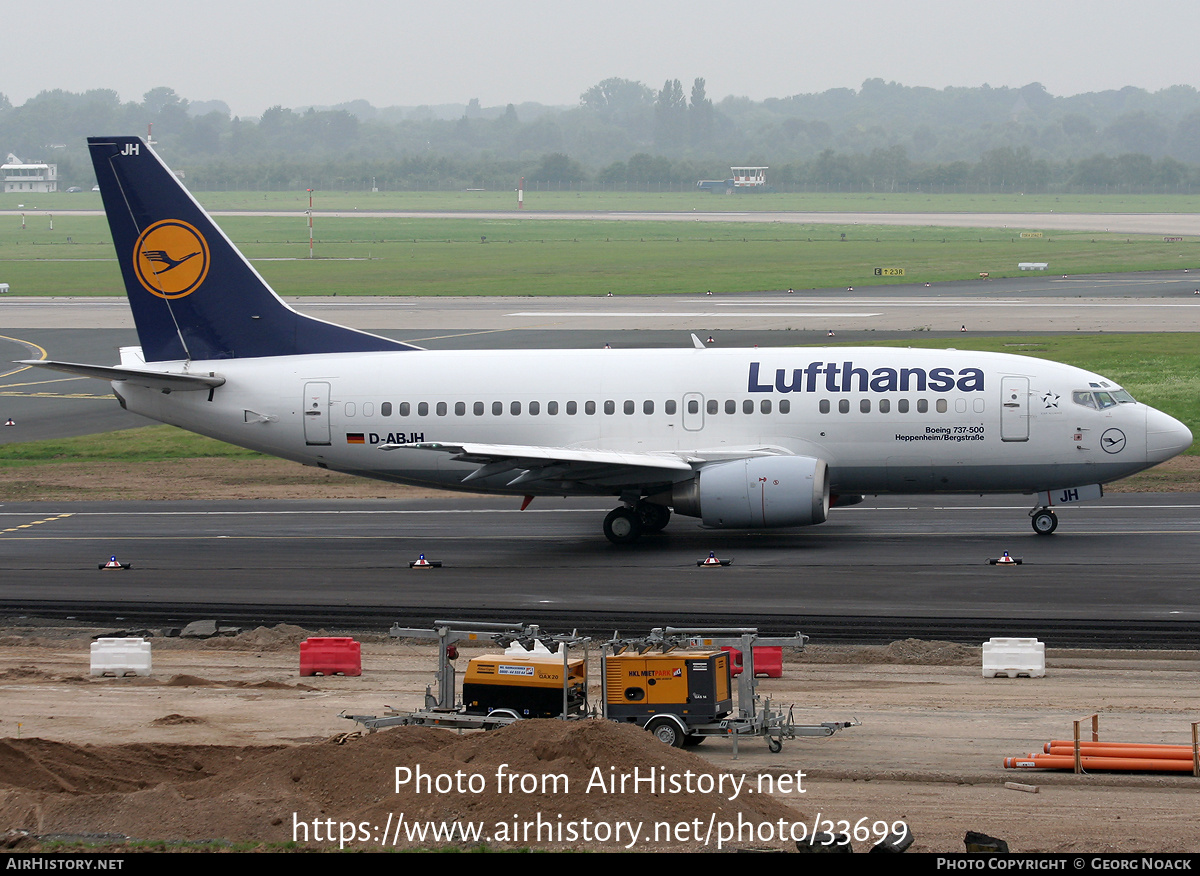 Aircraft Photo of D-ABJH | Boeing 737-530 | Lufthansa | AirHistory.net #33699