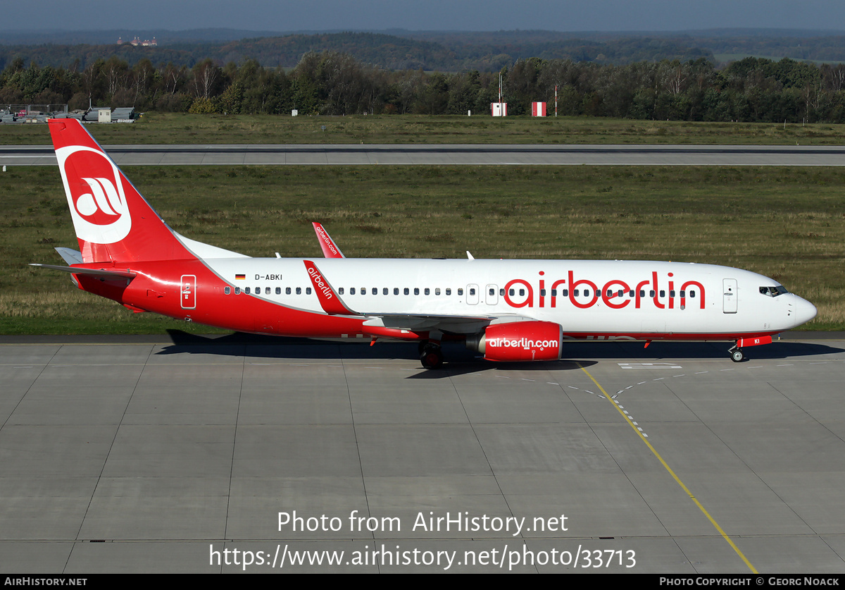 Aircraft Photo of D-ABKI | Boeing 737-86J | Air Berlin | AirHistory.net #33713