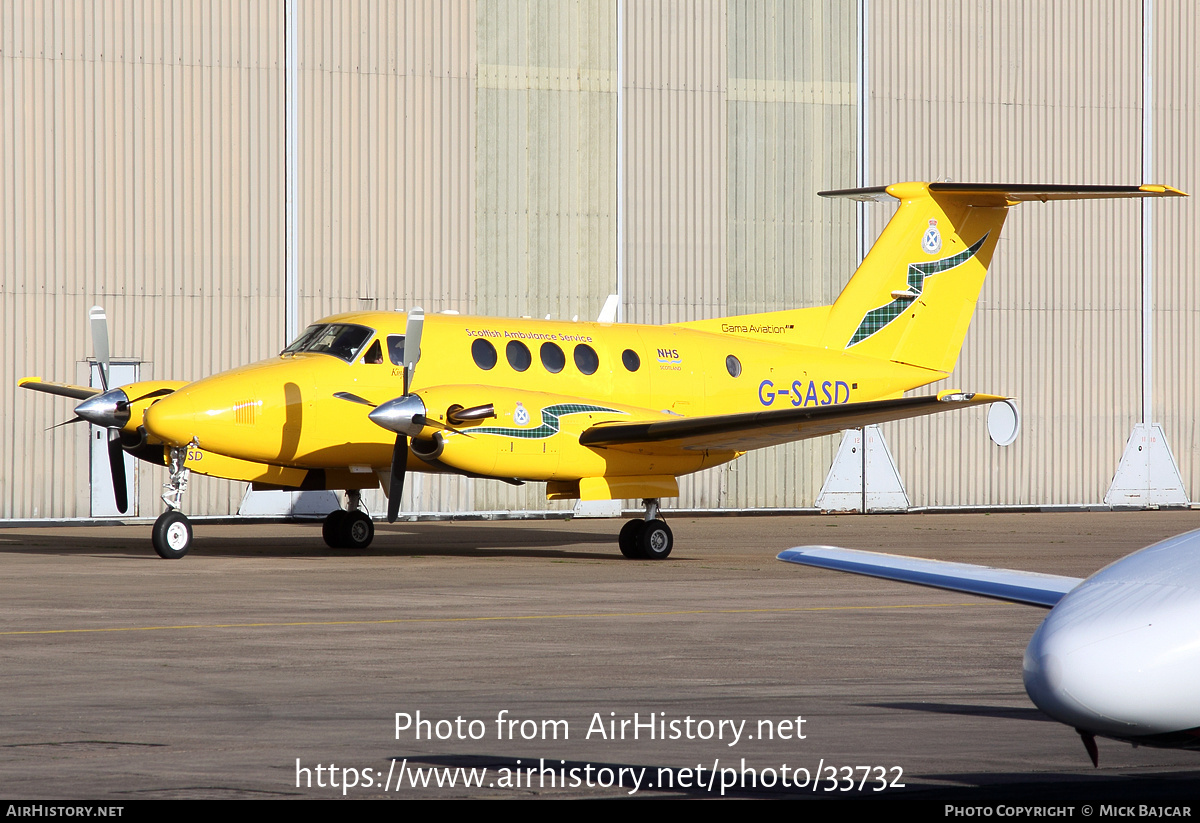 Aircraft Photo of G-SASD | Raytheon B200C King Air | Scottish Ambulance Service | AirHistory.net #33732