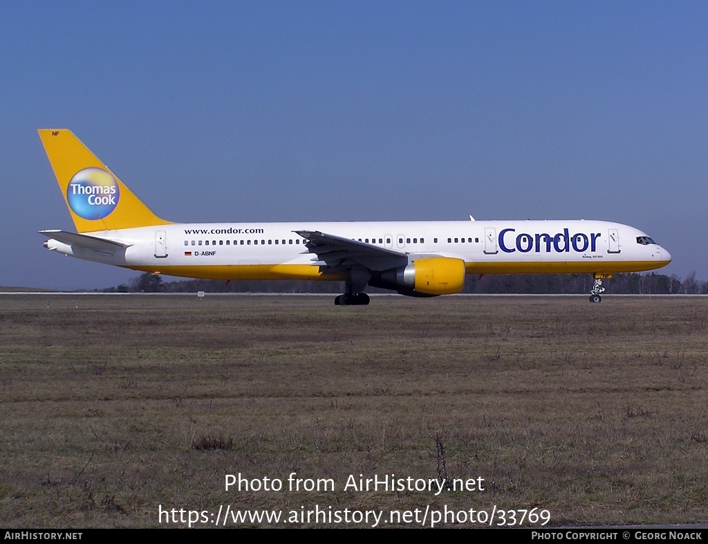 Aircraft Photo of D-ABNF | Boeing 757-230 | Condor Flugdienst | AirHistory.net #33769