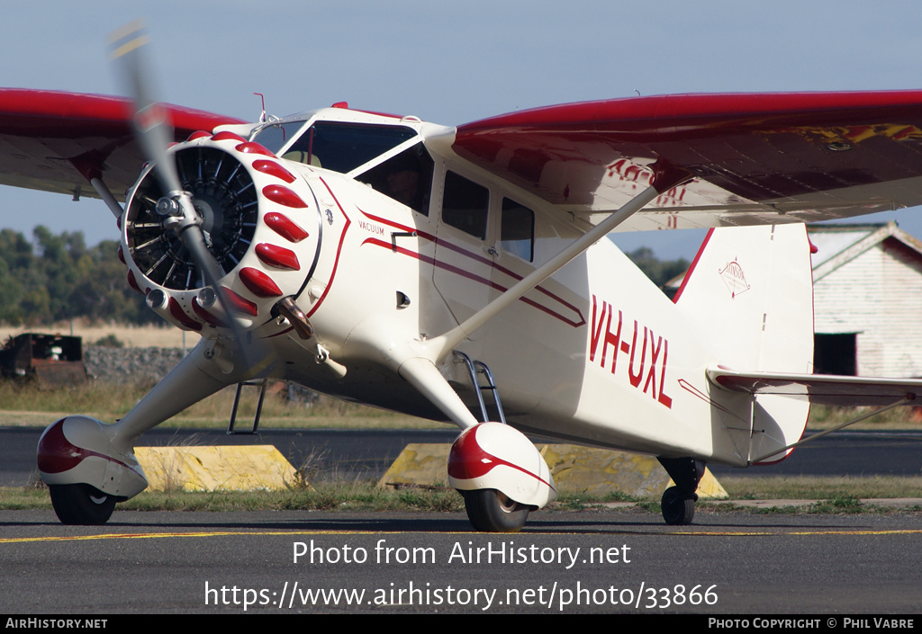 Aircraft Photo of VH-UXL | Stinson SR-8C Reliant | AirHistory.net #33866