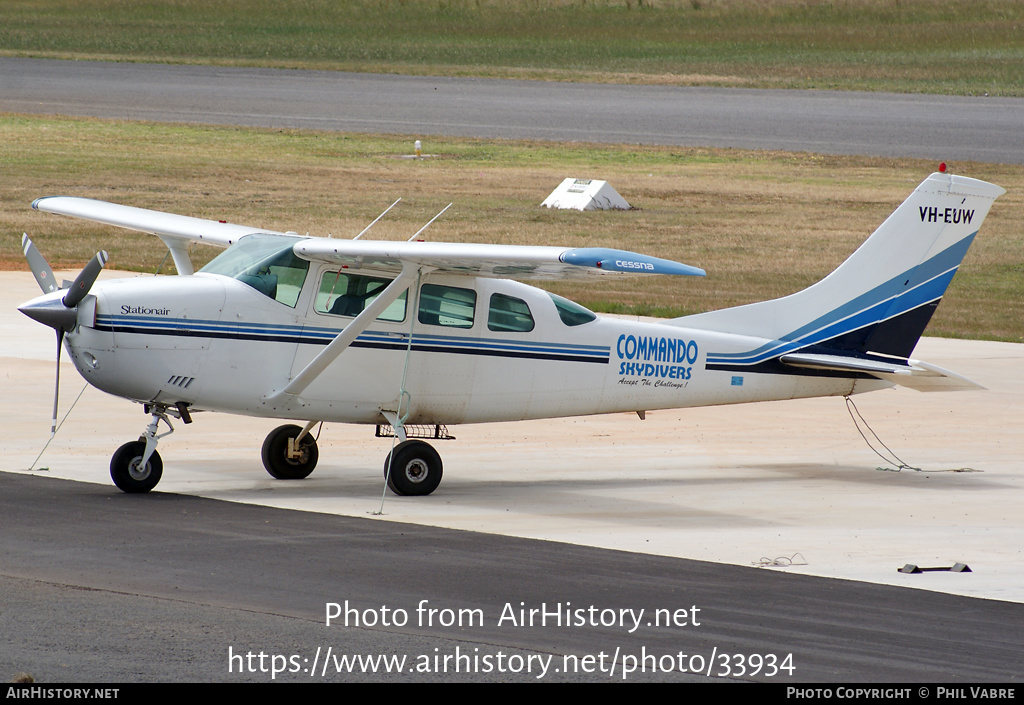 Aircraft Photo of VH-EUW | Cessna U206F Stationair | Commando Skydivers | AirHistory.net #33934