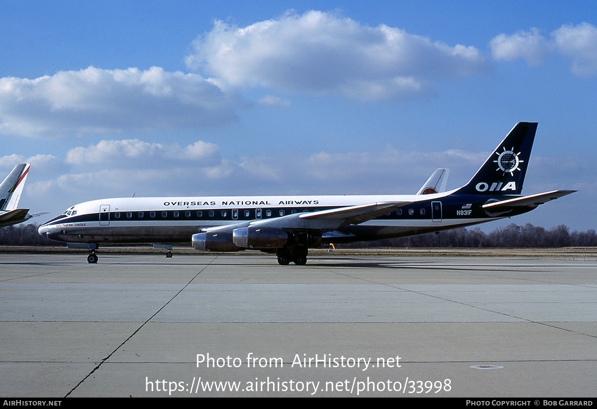 Aircraft Photo of N831F | Douglas DC-8-32 | Overseas National Airways - ONA | AirHistory.net #33998