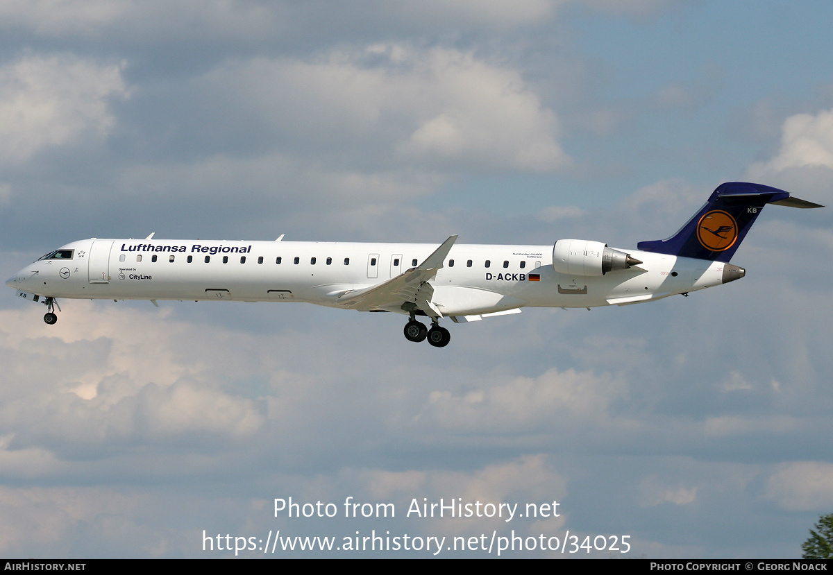 Aircraft Photo of D-ACKB | Bombardier CRJ-900LR (CL-600-2D24) | Lufthansa Regional | AirHistory.net #34025