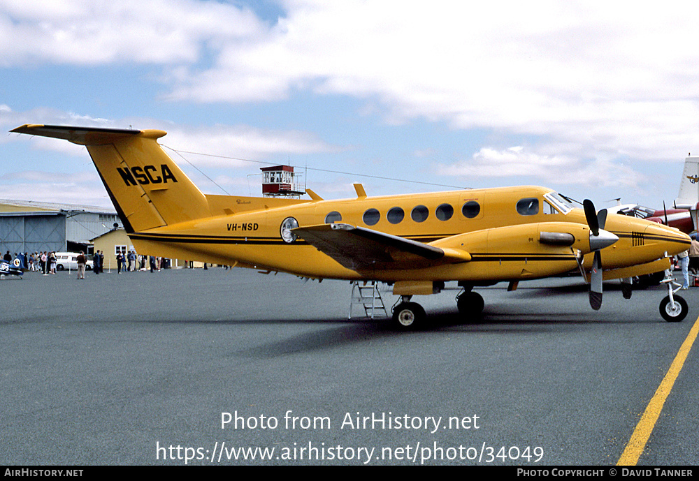 Aircraft Photo of VH-NSD | Beech B200C Super King Air | NSCA - National Safety Council of Australia | AirHistory.net #34049