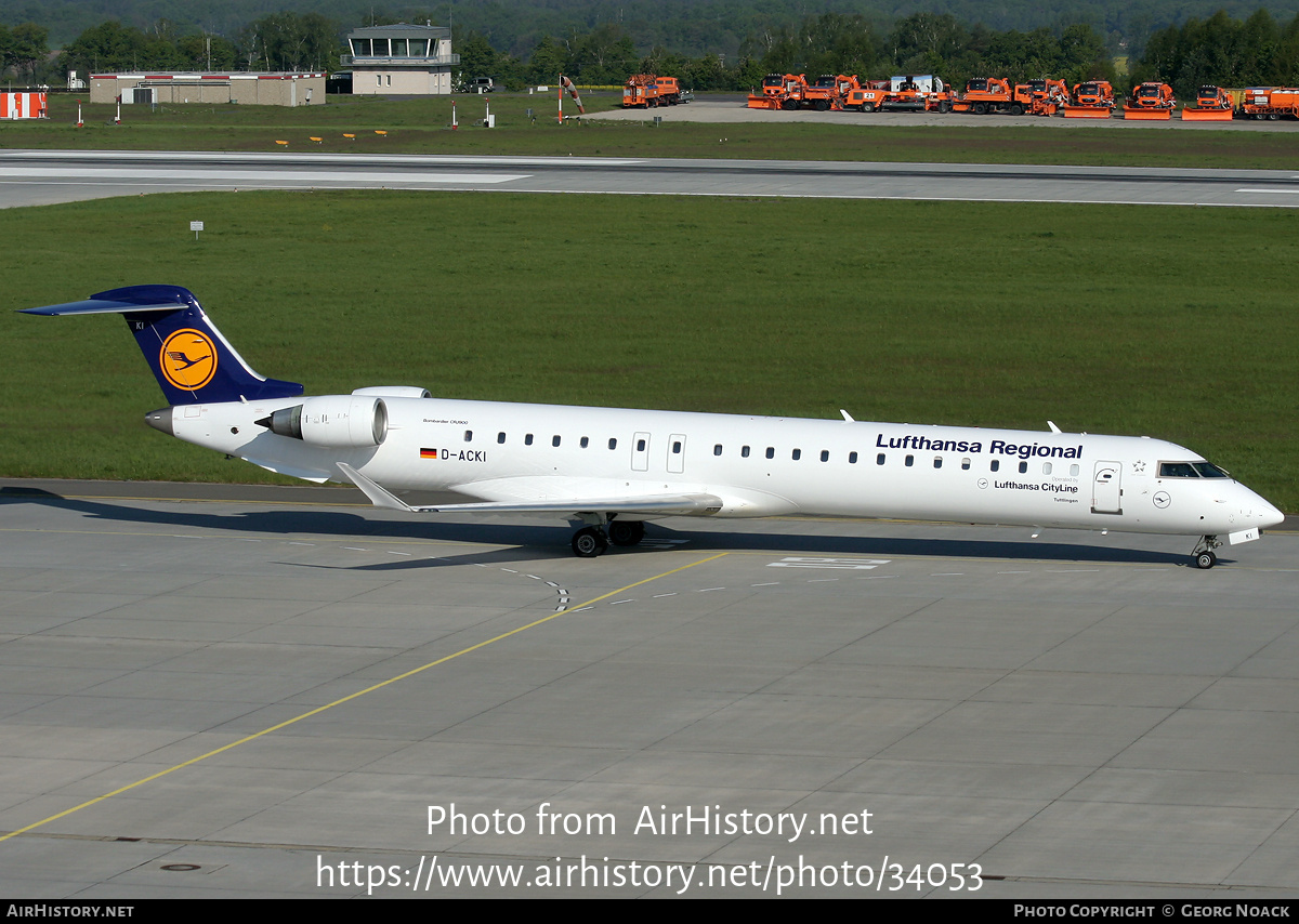 Aircraft Photo of D-ACKI | Bombardier CRJ-900LR (CL-600-2D24) | Lufthansa Regional | AirHistory.net #34053