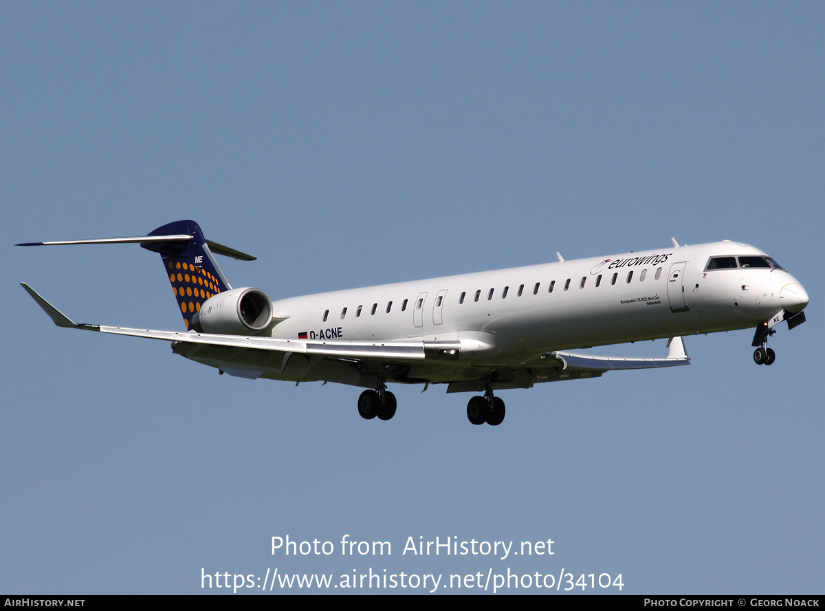 Aircraft Photo of D-ACNE | Bombardier CRJ-900 NG (CL-600-2D24) | Eurowings | AirHistory.net #34104