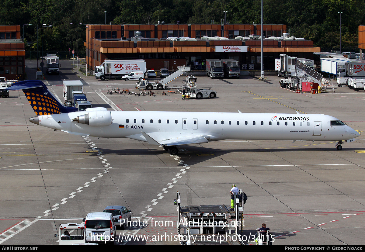 Aircraft Photo of D-ACNV | Bombardier CRJ-900 NG (CL-600-2D24) | Eurowings | AirHistory.net #34115