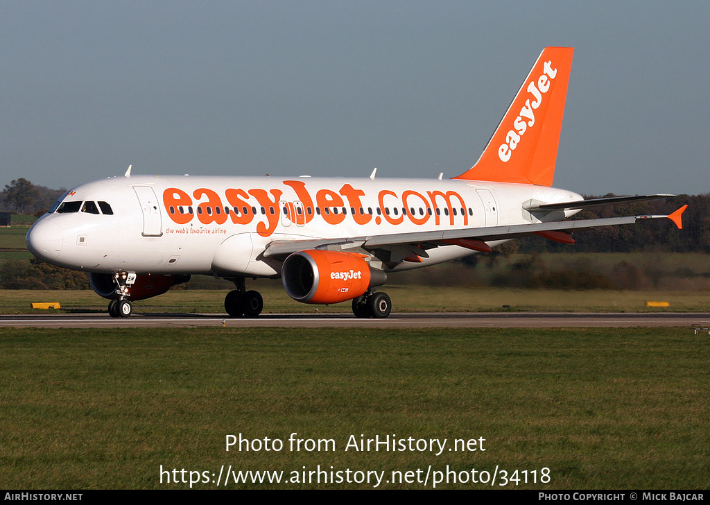 Aircraft Photo of G-EZSM | Airbus A319-111 | EasyJet | AirHistory.net #34118