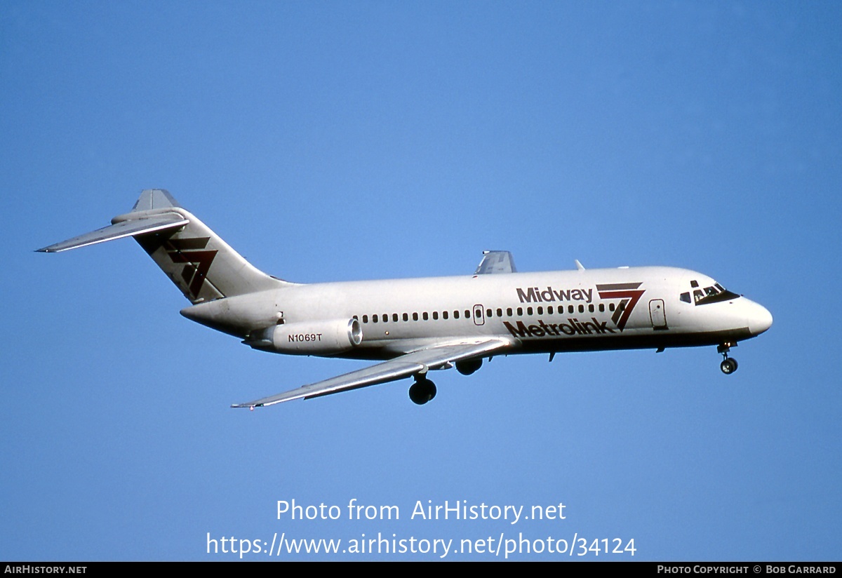 Aircraft Photo of N1069T | McDonnell Douglas DC-9-15 | Midway Metrolink | AirHistory.net #34124