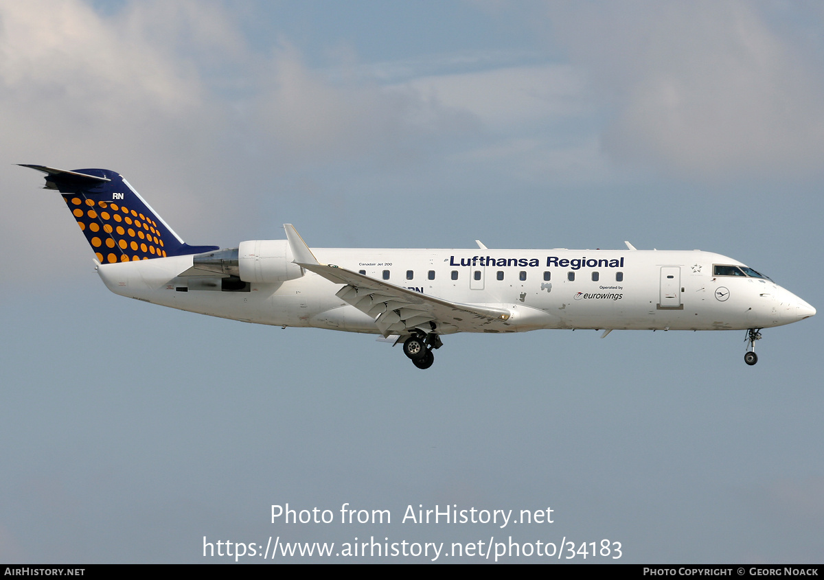 Aircraft Photo of D-ACRN | Bombardier CRJ-200LR (CL-600-2B19) | Lufthansa Regional | AirHistory.net #34183