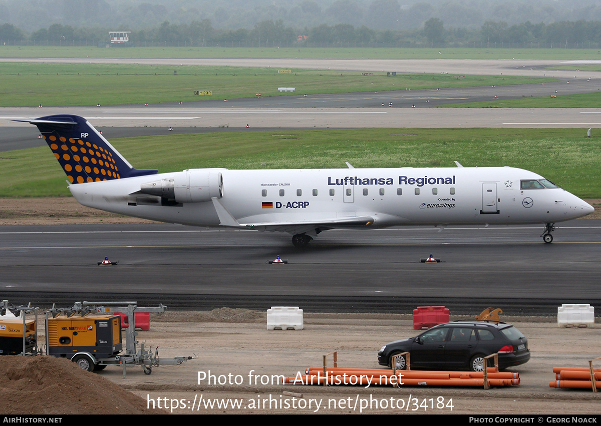 Aircraft Photo of D-ACRP | Bombardier CRJ-200LR (CL-600-2B19) | Lufthansa Regional | AirHistory.net #34184