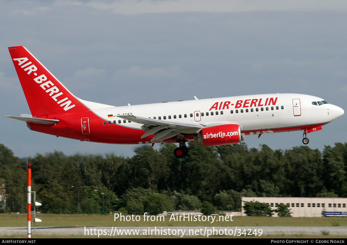 Aircraft Photo of D-AGES | Boeing 737-75B | Air Berlin | AirHistory.net #34249