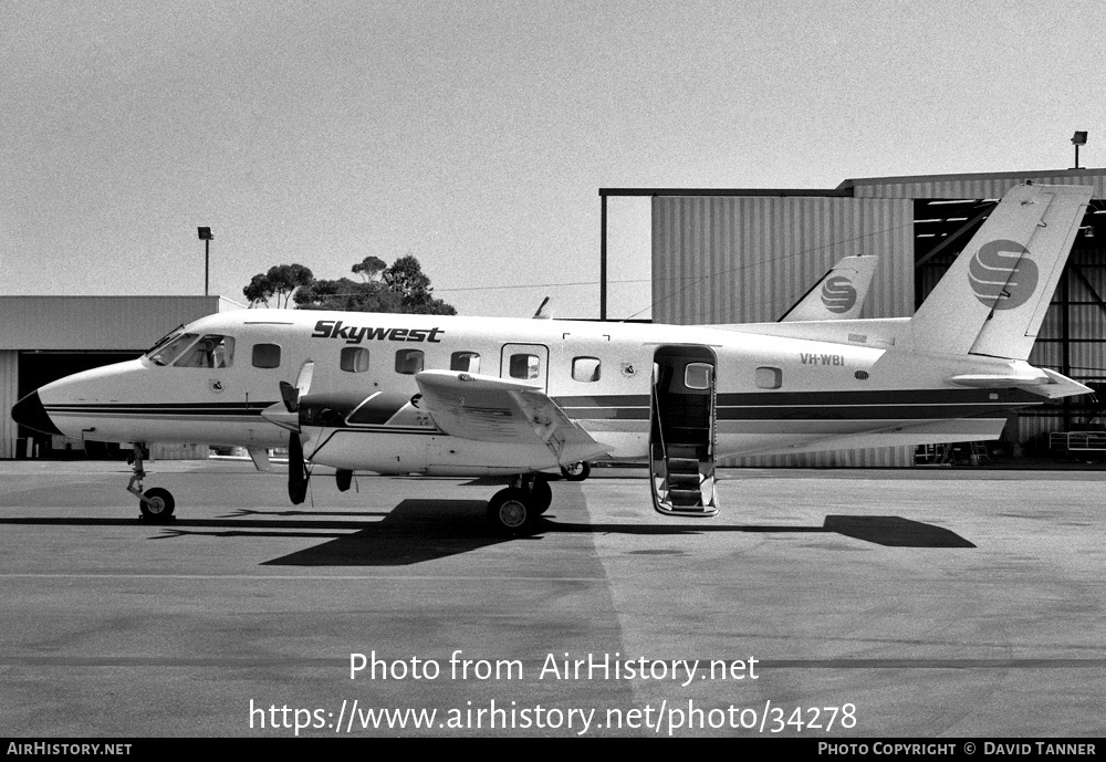 Aircraft Photo of VH-WBI | Embraer EMB-110P2 Bandeirante | Skywest Airlines | AirHistory.net #34278