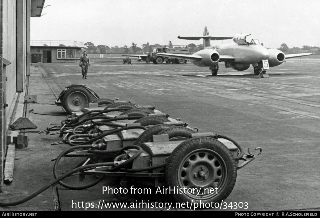 Aircraft Photo of WF778 | Gloster Meteor T7 | UK - Air Force | AirHistory.net #34303