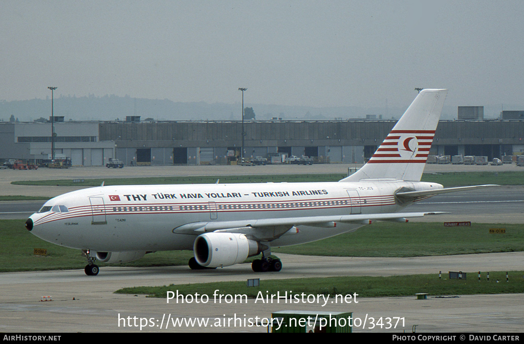 Aircraft Photo of TC-JCS | Airbus A310-203 | THY Türk Hava Yolları - Turkish Airlines | AirHistory.net #34371