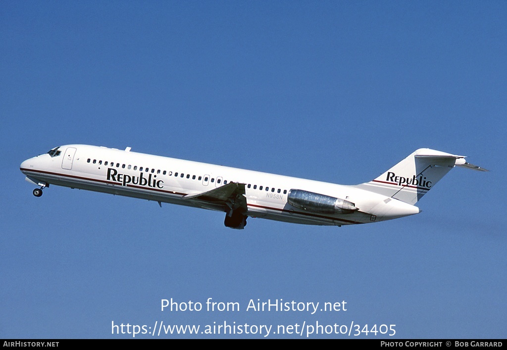 Aircraft Photo of N958N | McDonnell Douglas DC-9-31 | Republic Airlines | AirHistory.net #34405