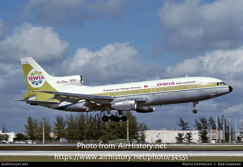 Aircraft Photo of 9Y-TGN | Lockheed L-1011-385-3 TriStar 500 | BWIA International - Trinidad and Tobago Airways | AirHistory.net #34551