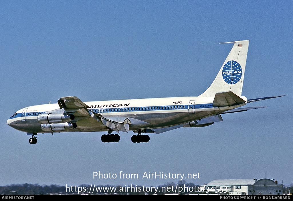 Aircraft Photo of N415PA | Boeing 707-321B | Pan American World Airways - Pan Am | AirHistory.net #34553