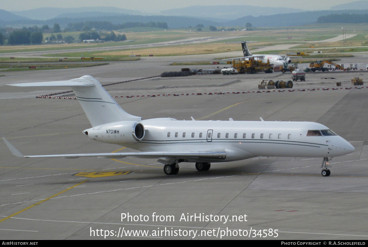 Aircraft Photo of N701WH | Bombardier Global Express (BD-700-1A10) | AirHistory.net #34585