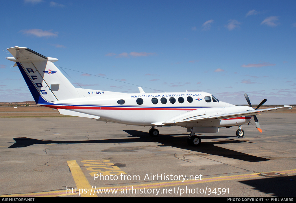 Aircraft Photo of VH-MVY | Beech B200 Super King Air | Royal Flying Doctor Service - RFDS | AirHistory.net #34591