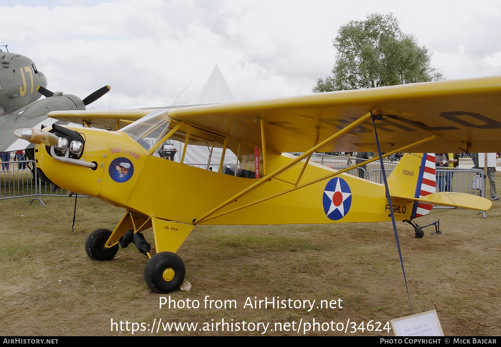 Aircraft Photo of F-GHLQ | Piper J-3C-65 Cub | USA - Army | AirHistory.net #34624