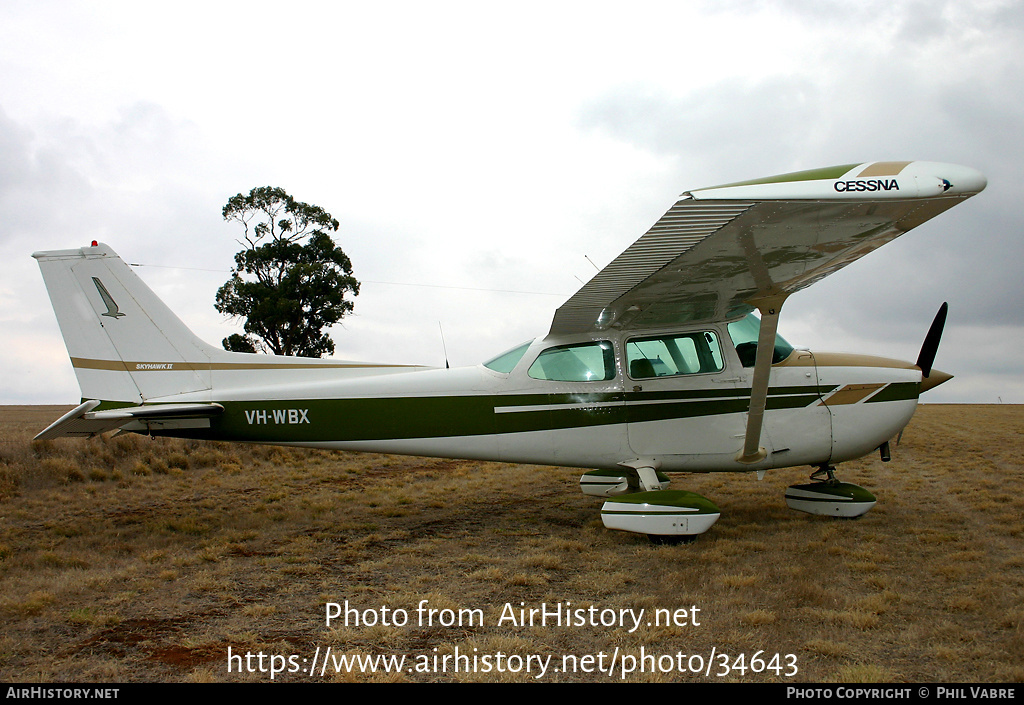 Aircraft Photo of VH-WBX | Cessna 172N Skyhawk 100 II | AirHistory.net #34643