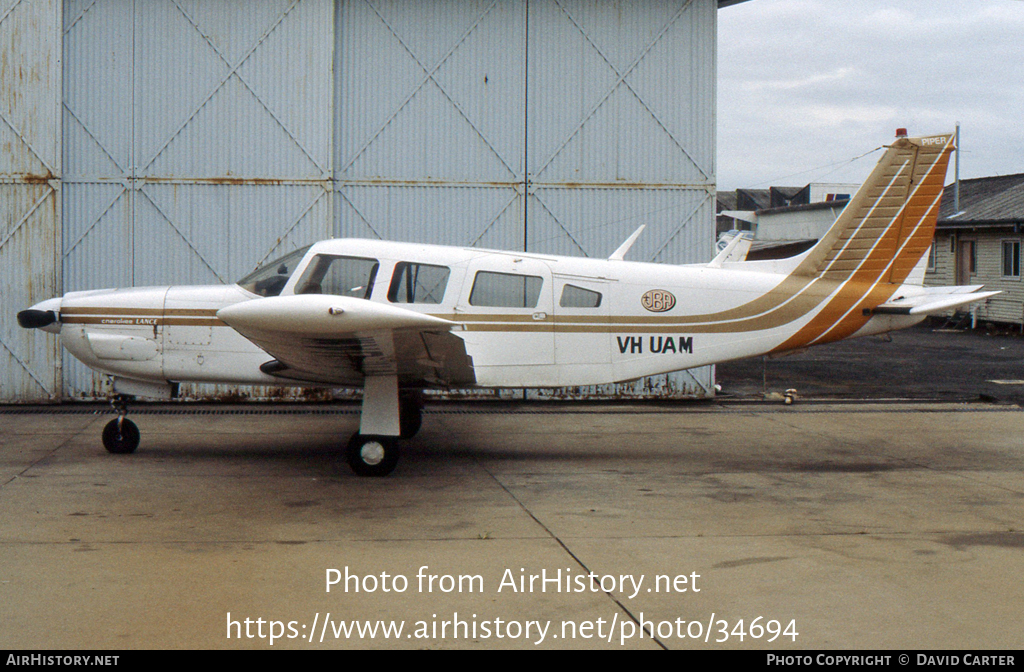 Aircraft Photo of VH-UAM | Piper PA-32R-300 Cherokee Lance | Jack Brabham Aviation - JBA | AirHistory.net #34694