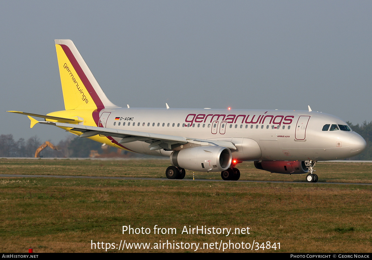 Aircraft Photo of D-AGWC | Airbus A319-132 | Germanwings | AirHistory.net #34841