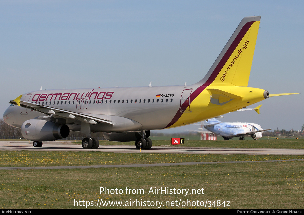 Aircraft Photo of D-AGWD | Airbus A319-132 | Germanwings | AirHistory.net #34842