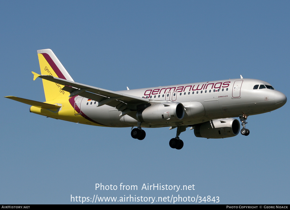 Aircraft Photo of D-AGWD | Airbus A319-132 | Germanwings | AirHistory.net #34843