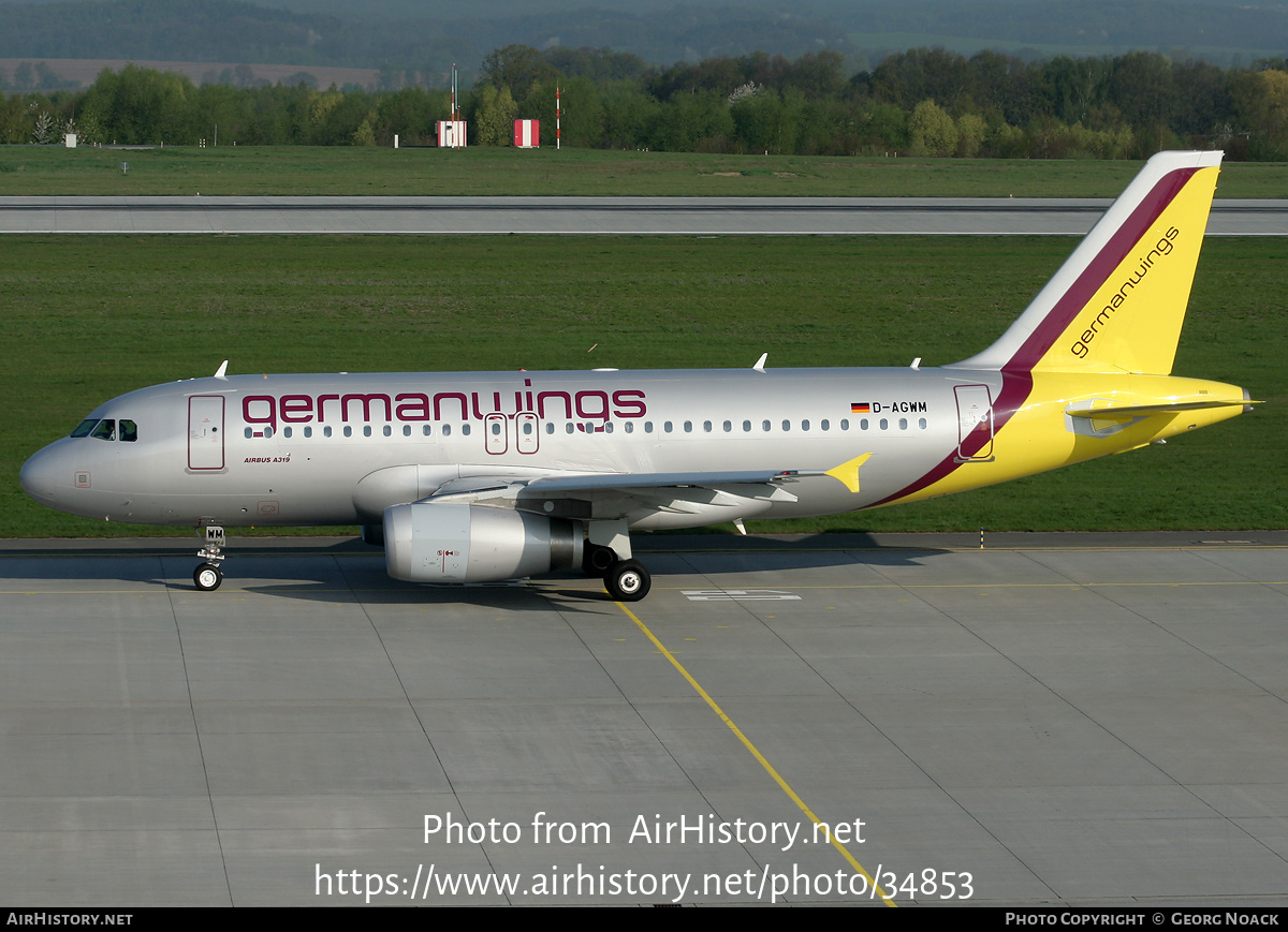 Aircraft Photo of D-AGWM | Airbus A319-132 | Germanwings | AirHistory.net #34853