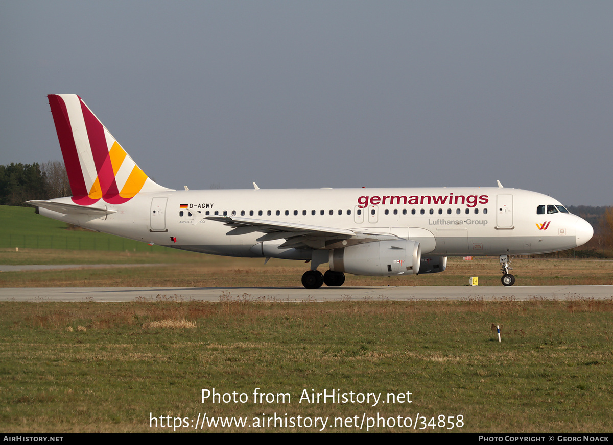 Aircraft Photo of D-AGWY | Airbus A319-132 | Germanwings | AirHistory.net #34858