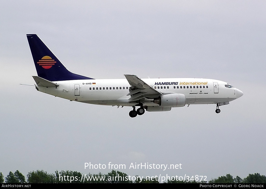 Aircraft Photo of D-AHID | Boeing 737-73S | Hamburg International | AirHistory.net #34872