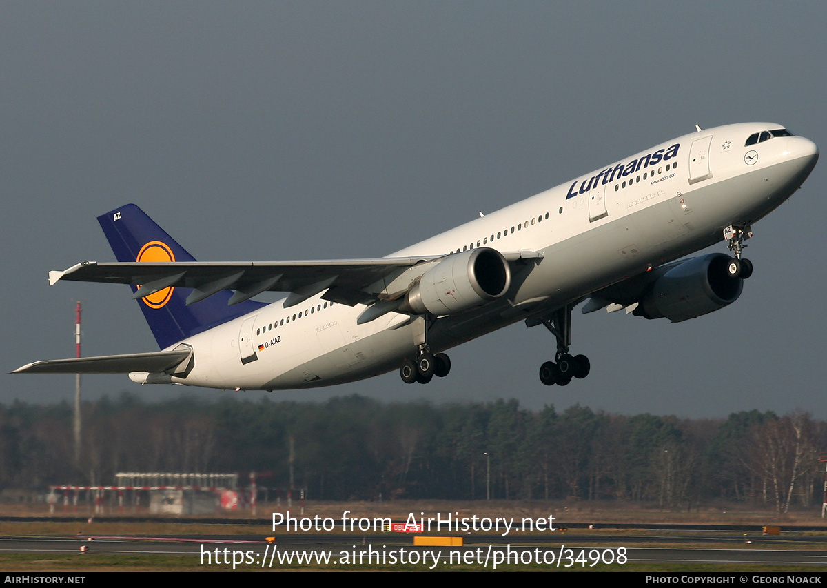 Aircraft Photo of D-AIAZ | Airbus A300B4-605R | Lufthansa | AirHistory.net #34908