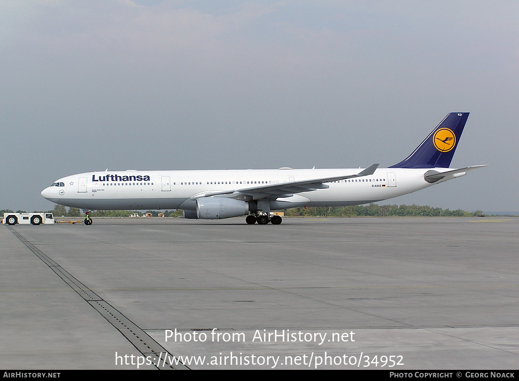 Aircraft Photo of D-AIKD | Airbus A330-343 | Lufthansa | AirHistory.net #34952