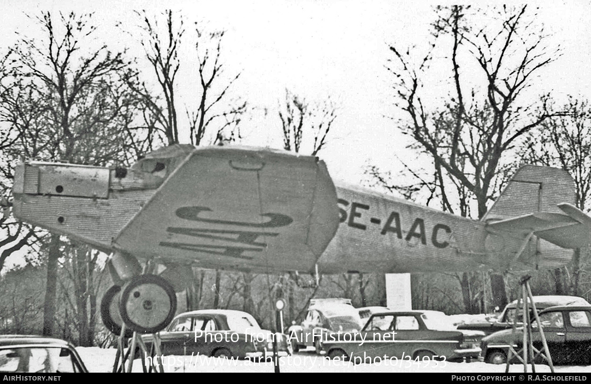 Aircraft Photo of SE-AAC | Junkers F 13de | AirHistory.net #34953