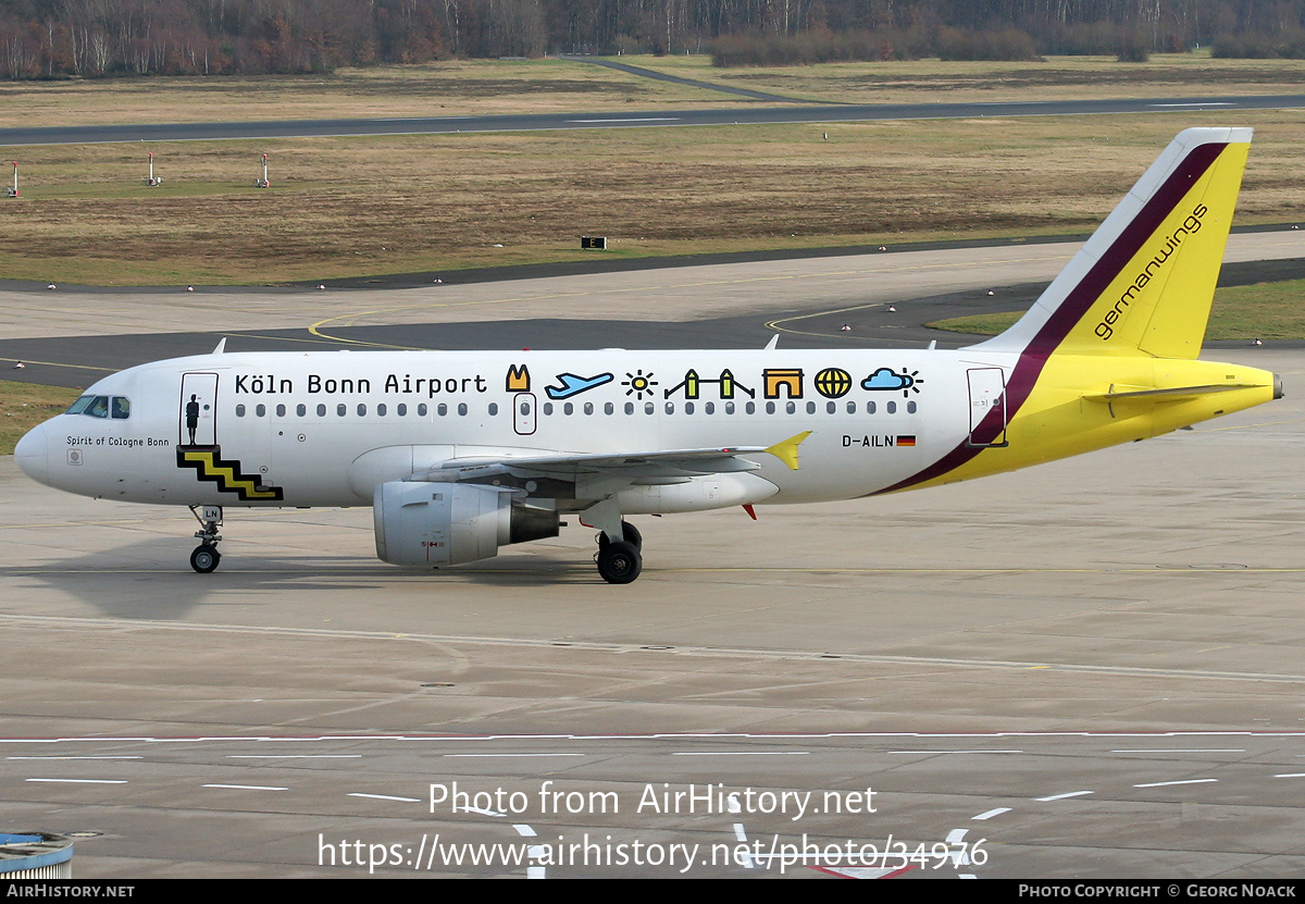 Aircraft Photo of D-AILN | Airbus A319-114 | Germanwings | AirHistory.net #34976